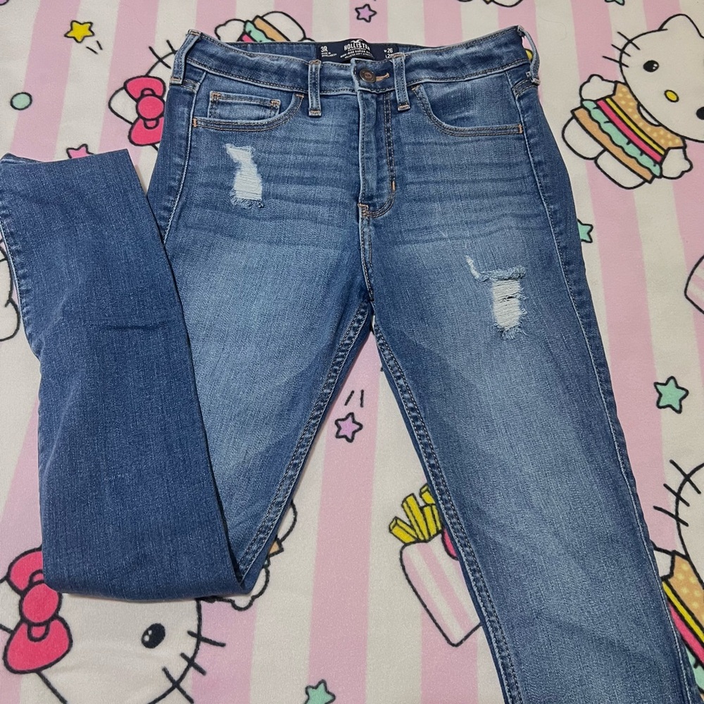 Hollister Skinny Jeans with Distressed Details